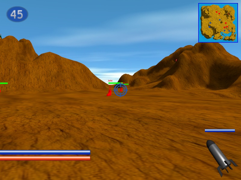 Screenshot from the first person camera